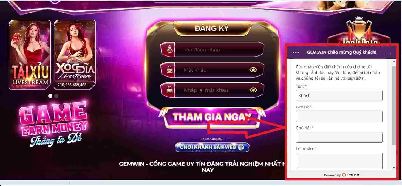 LiveChat gem win